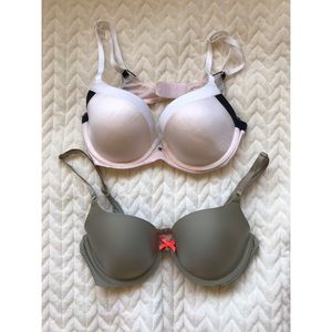 VICTORIA’S SECRET 34C DEMI/DEMI-BUSTE BRA SET OF 2